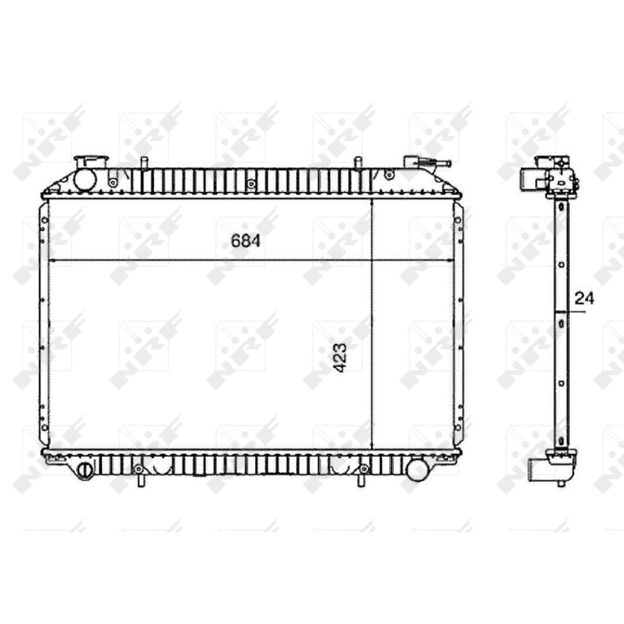 Radiatore NRF 519534 EASY FIT