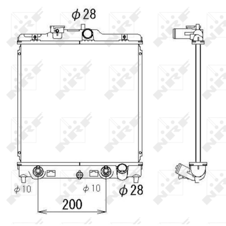 Radiatore NRF 536355