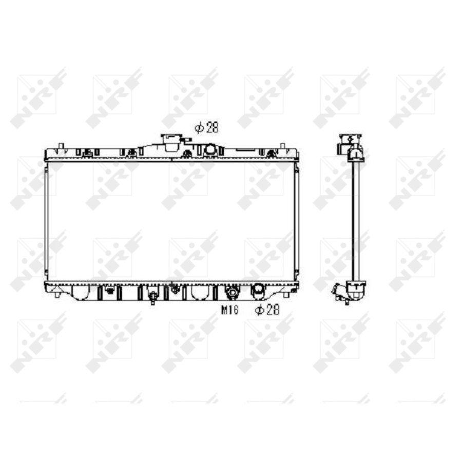 Radiatore NRF 536711