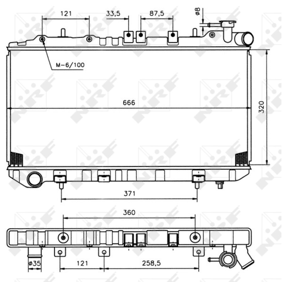 Radiatore NRF 536864