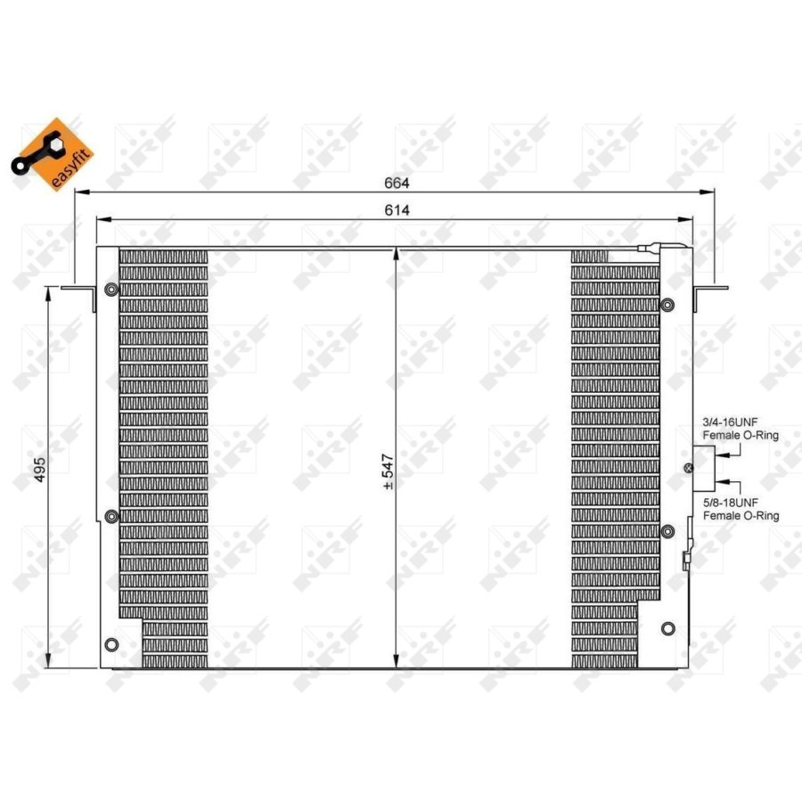 Condensatore NRF 35657 EASY FIT