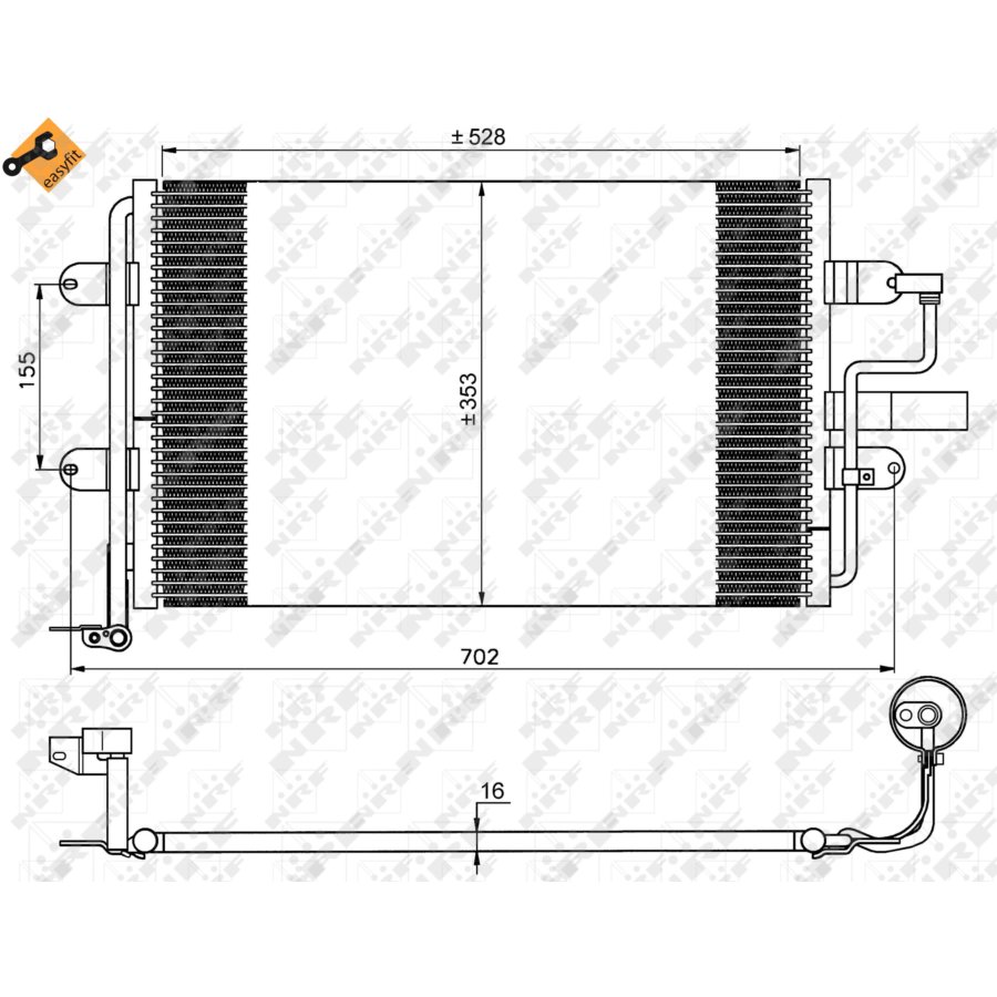 Condensatore NRF 35733 EASY FIT
