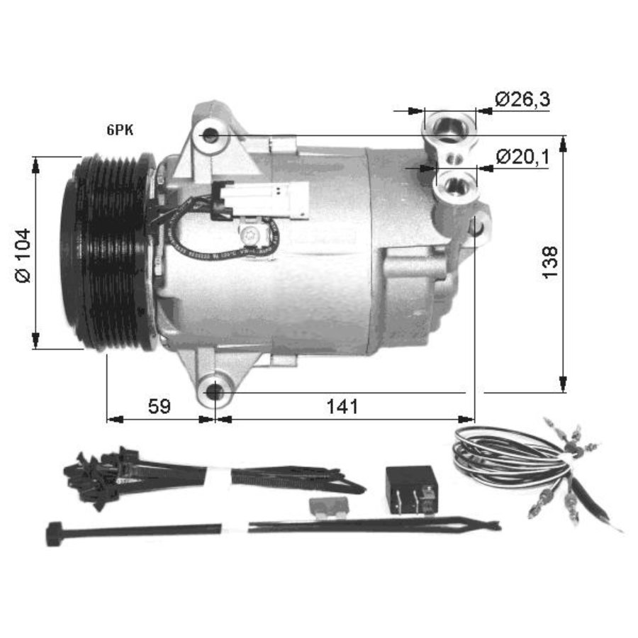 Compressore aria condizionata NRF 32427