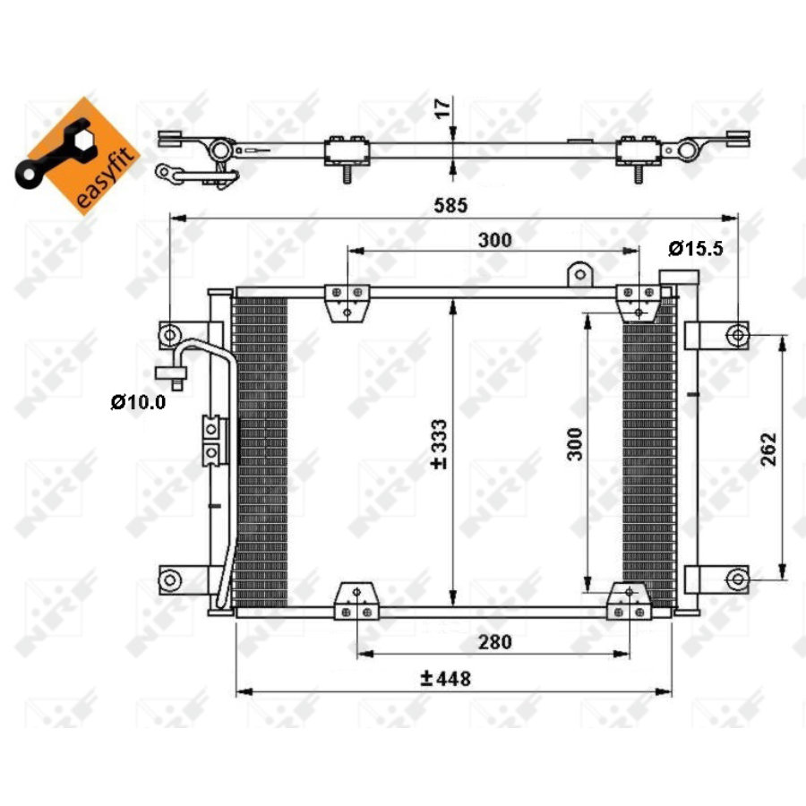 Condensatore NRF 35768 EASY FIT
