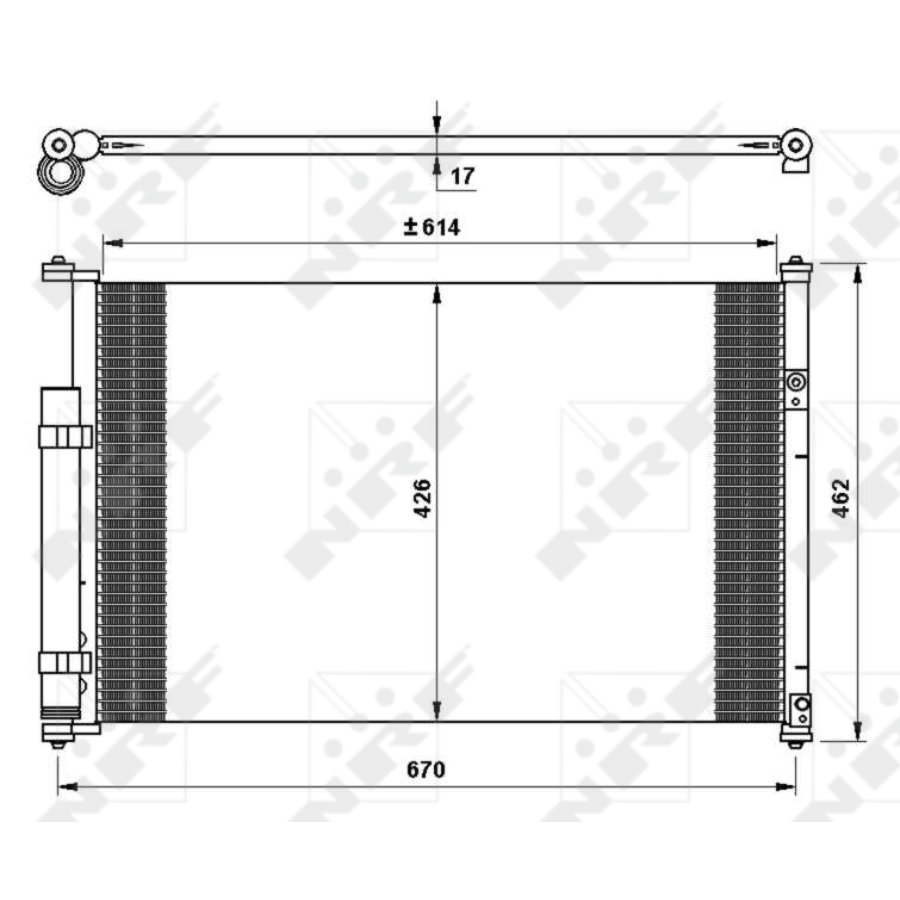 Condensatore con essiccatore NRF 35769 EASY FIT