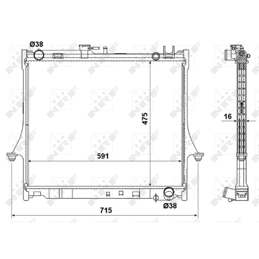 Radiatore NRF 53540