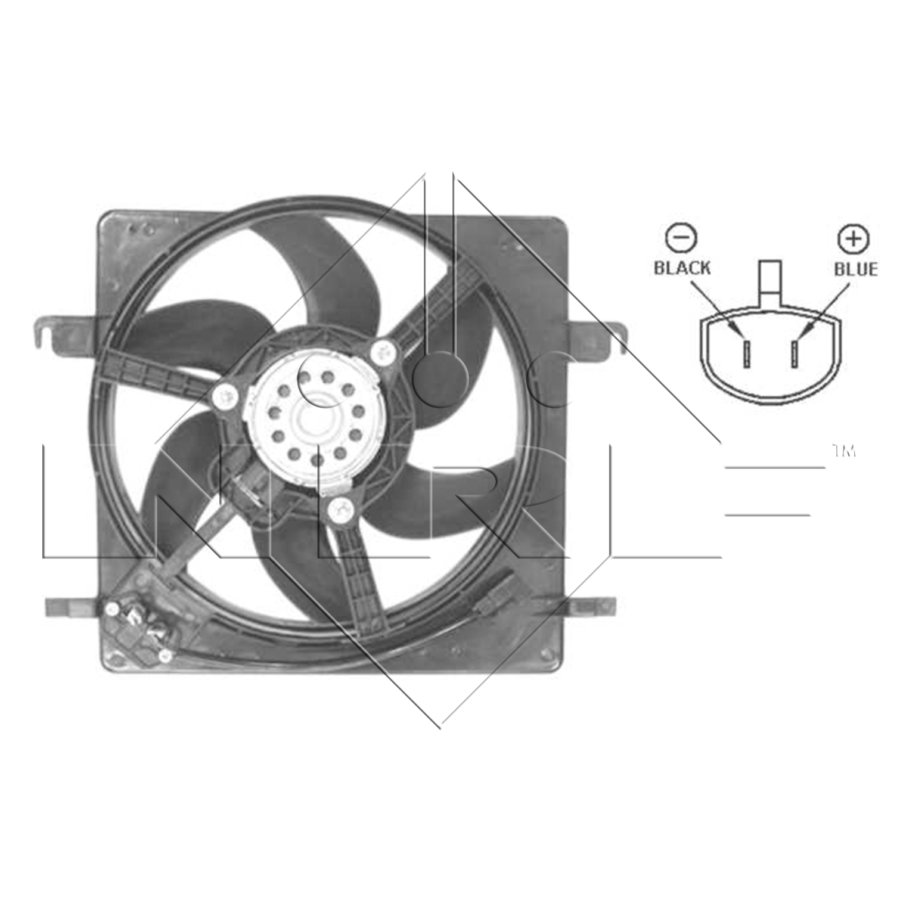Ventola di raffreddamento motore NRF 47037