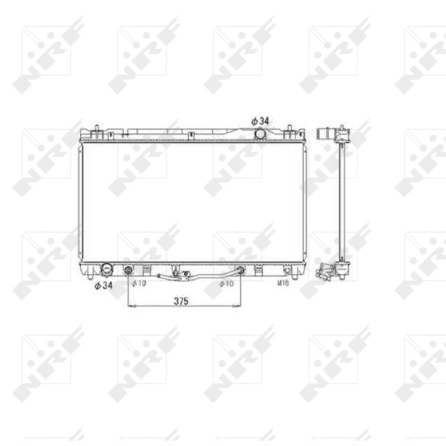 Radiatore NRF 53588