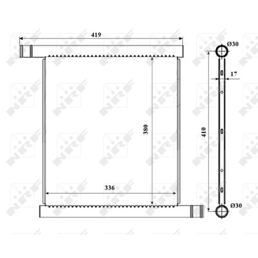 Radiatore NRF 53598 EASY FIT