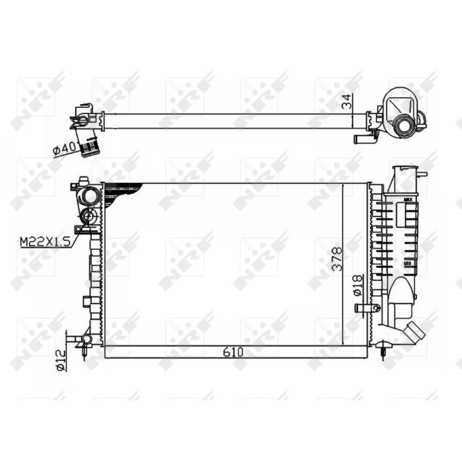 Radiatore NRF 50475