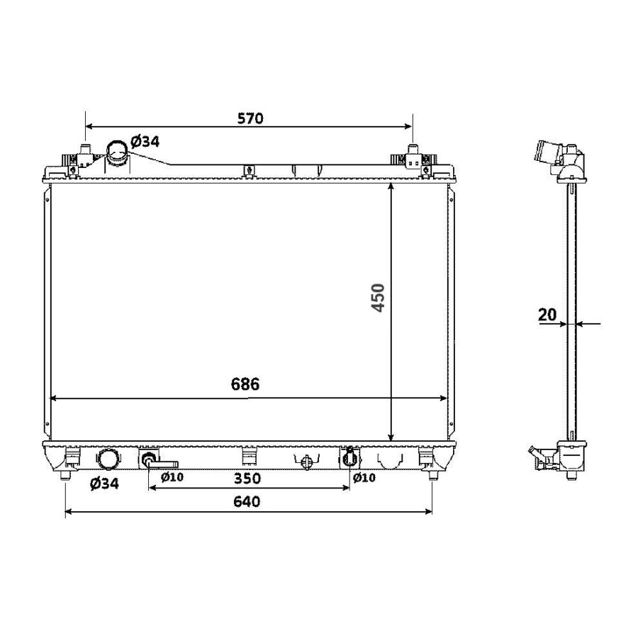 Radiatore NRF 53702