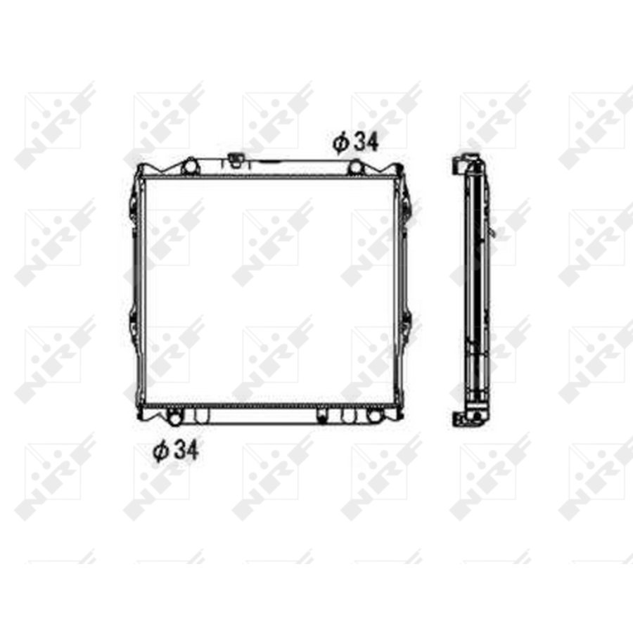 Radiatore NRF 53708