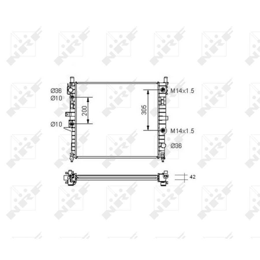 Radiatore NRF 55336 EASY FIT