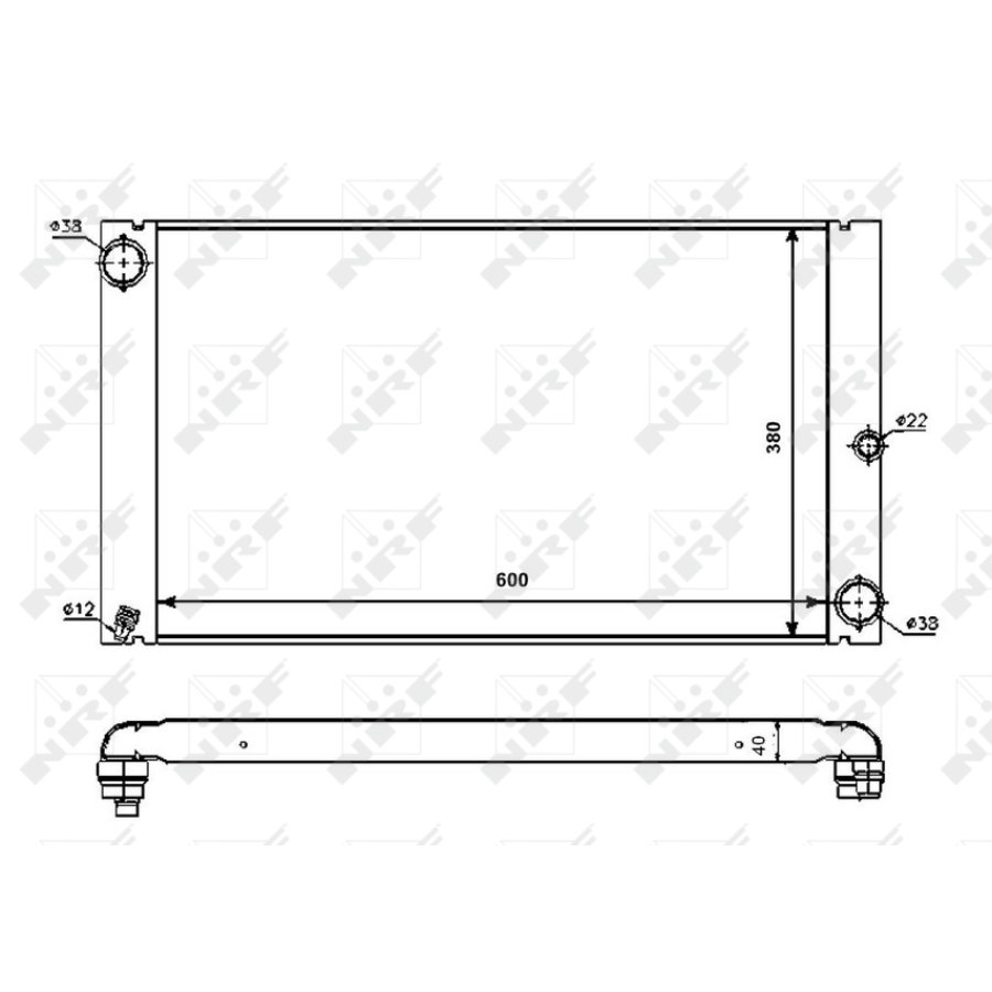 Radiatore NRF 53725