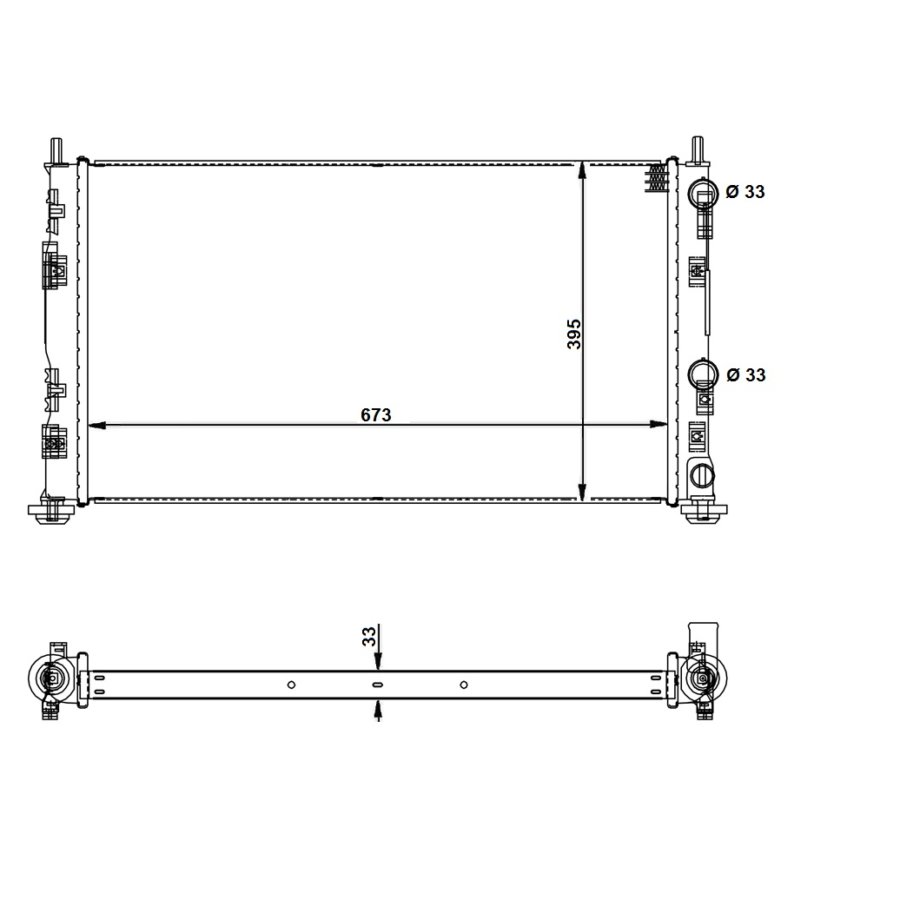 Radiatore NRF 53733 EASY FIT