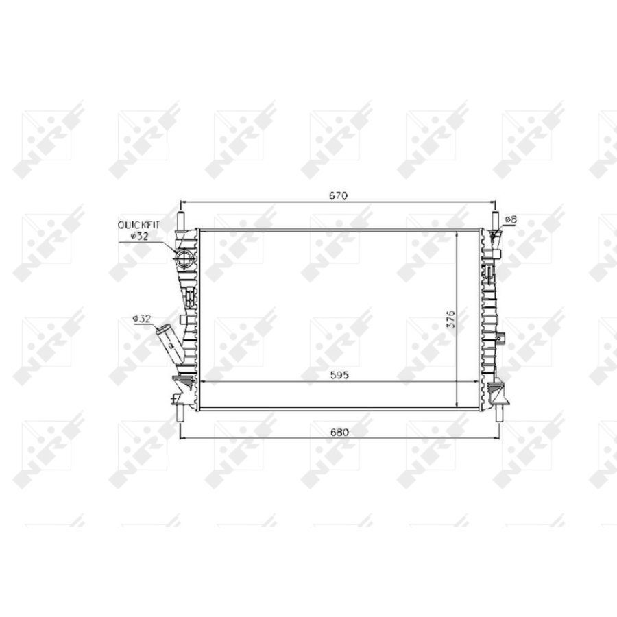 Radiatore NRF 53743