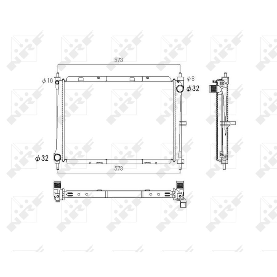 Radiatore NRF 53758