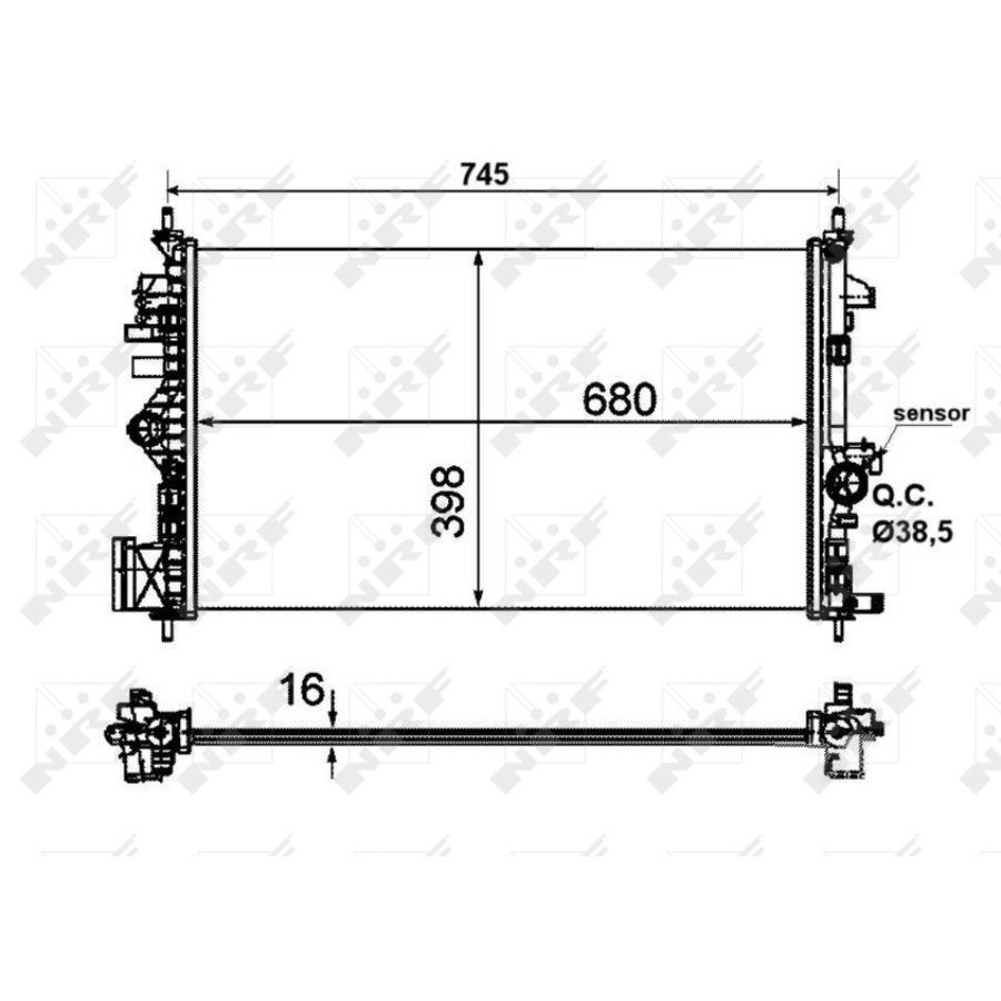 Radiatore NRF 53773