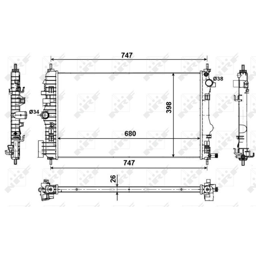 Radiatore NRF 53774