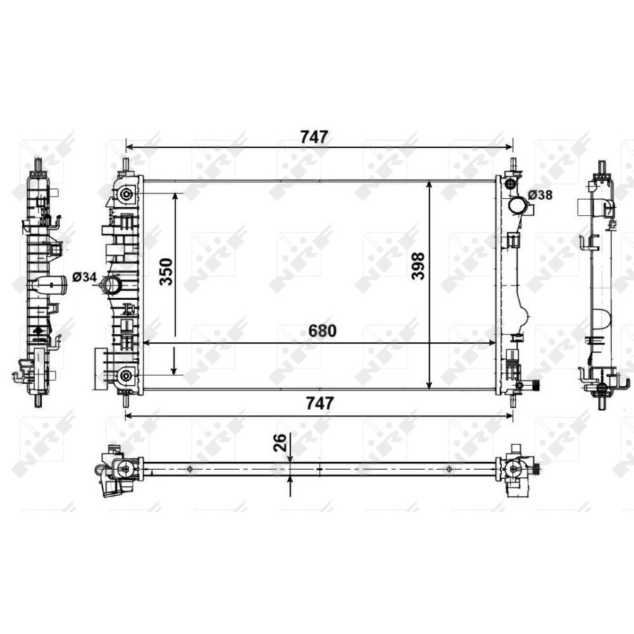 Radiatore NRF 53775