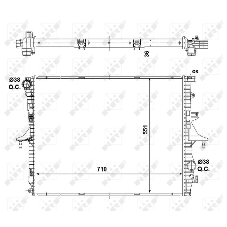 Radiatore NRF 53798