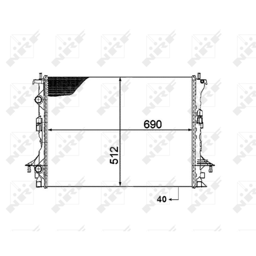 Radiatore NRF 53820