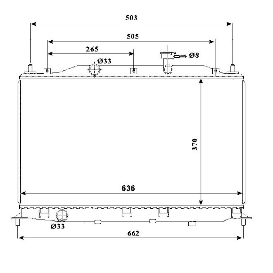 Radiatore NRF 53822