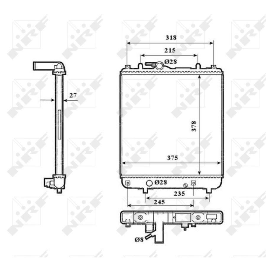 Radiatore NRF 53825