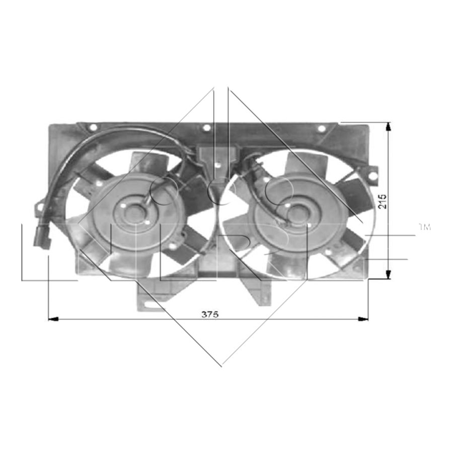 Ventola di raffreddamento motore NRF 47036