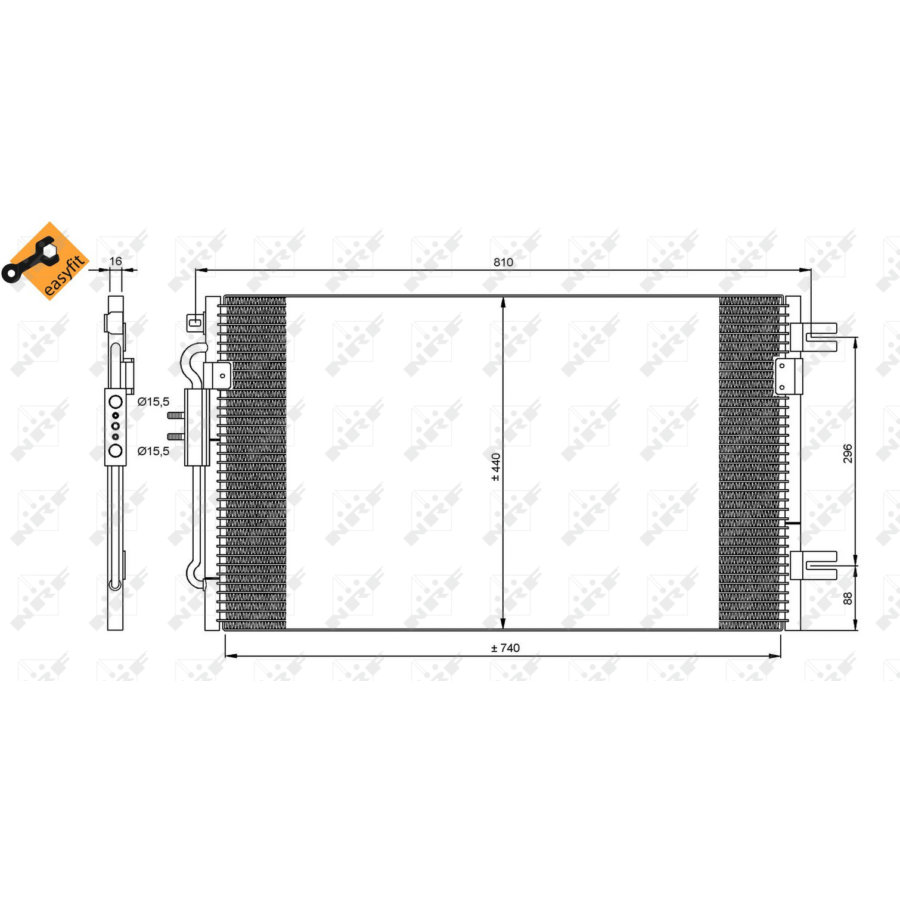 Condensatore NRF 35799 EASY FIT