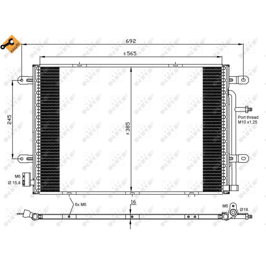 Condensatore NRF 35841 EASY FIT