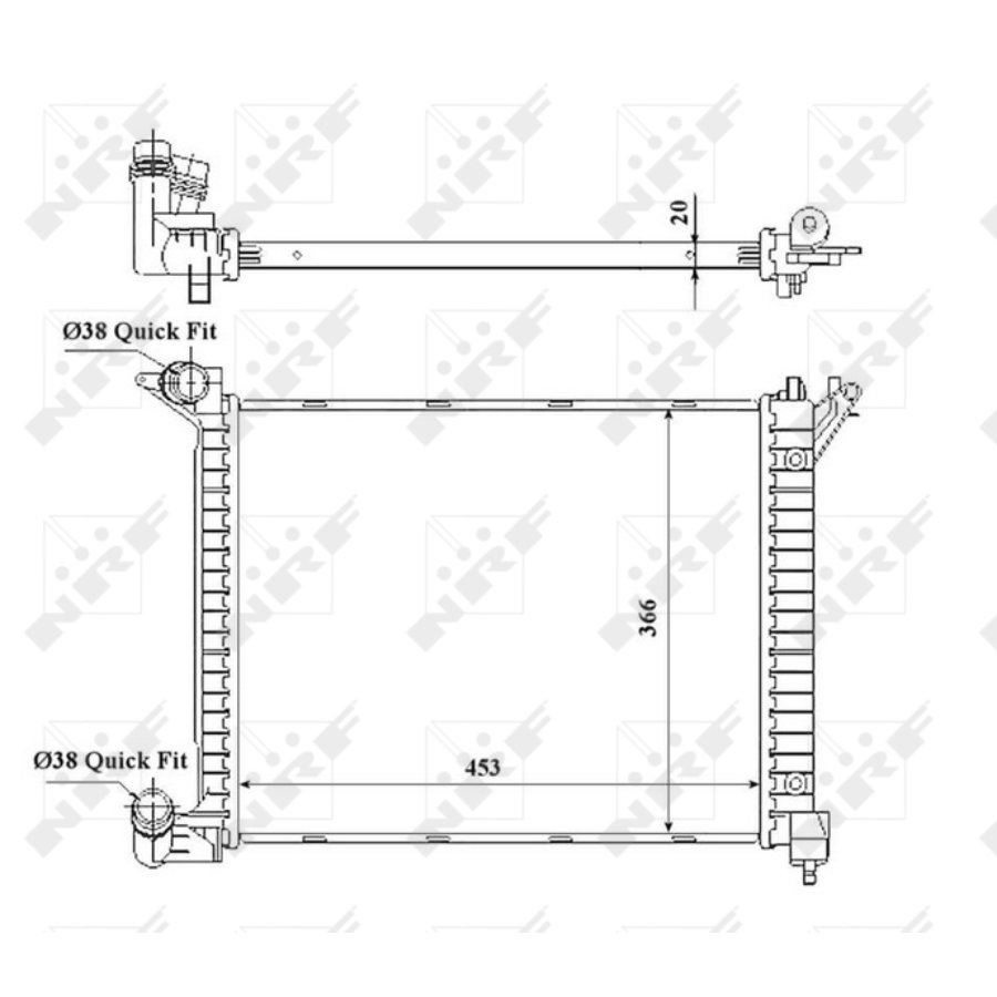 Radiatore NRF 53841