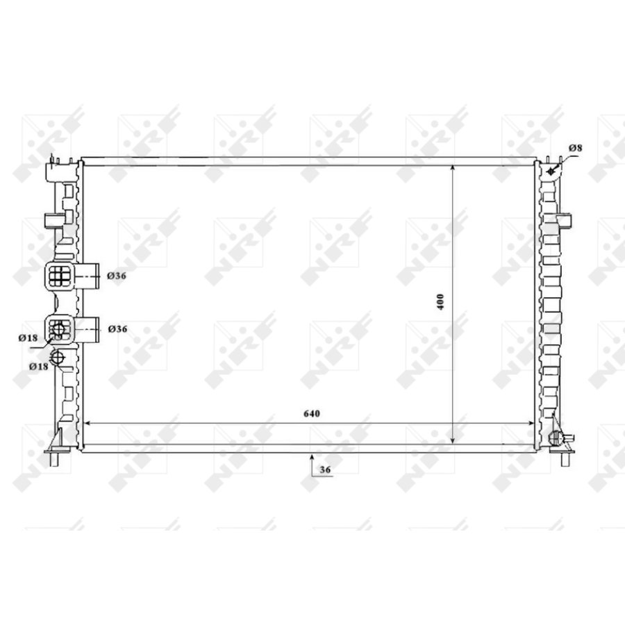 Radiatore NRF 53842
