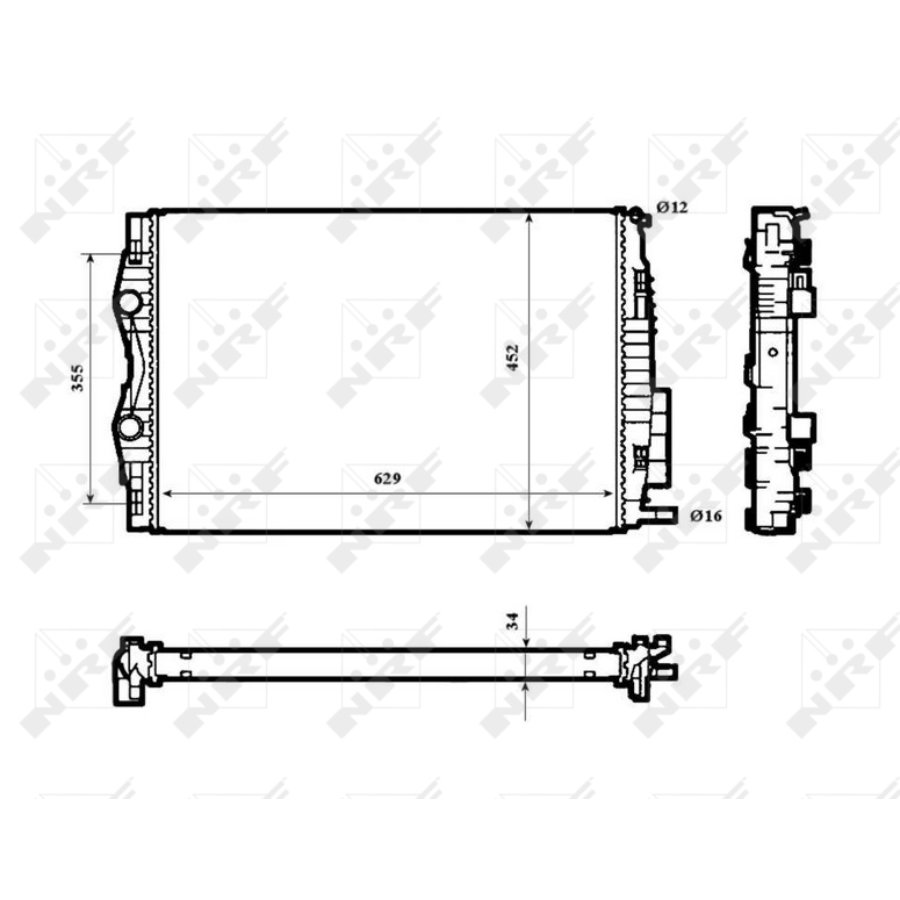 Radiatore NRF 53843