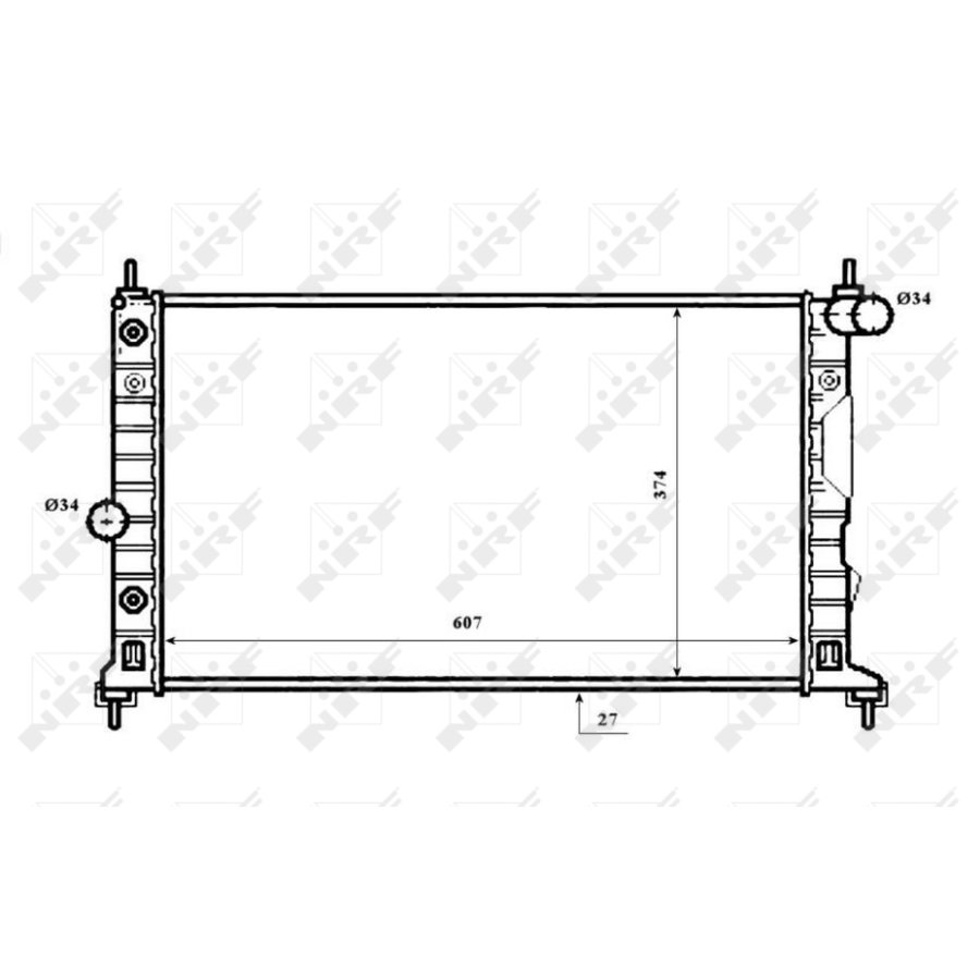 Radiatore NRF 53844