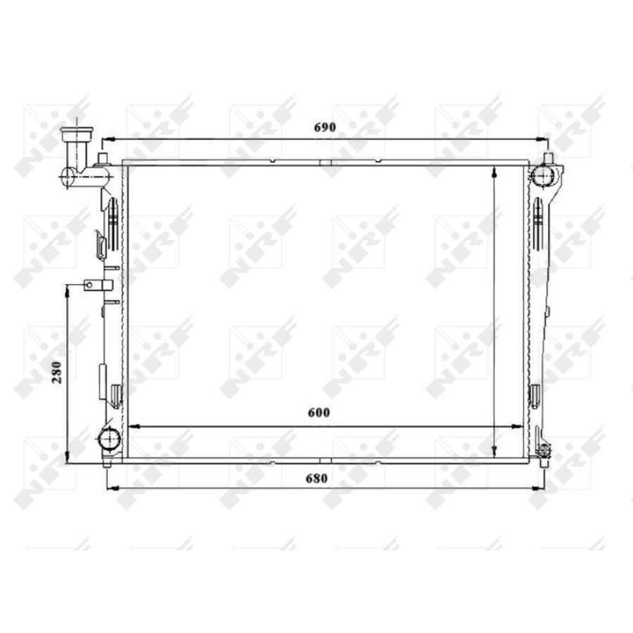 Radiatore NRF 53845