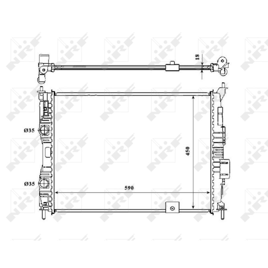 Radiatore NRF 53846