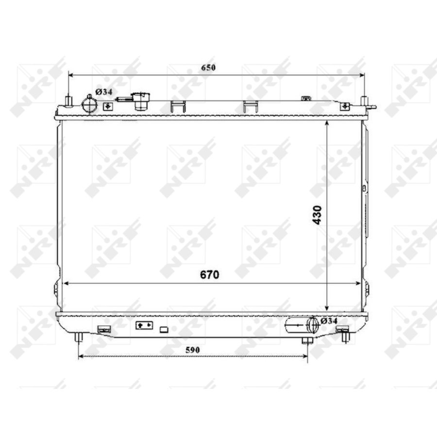Radiatore NRF 53847