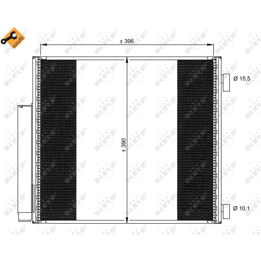 Condensatore con essiccatore NRF 35859 EASY FIT