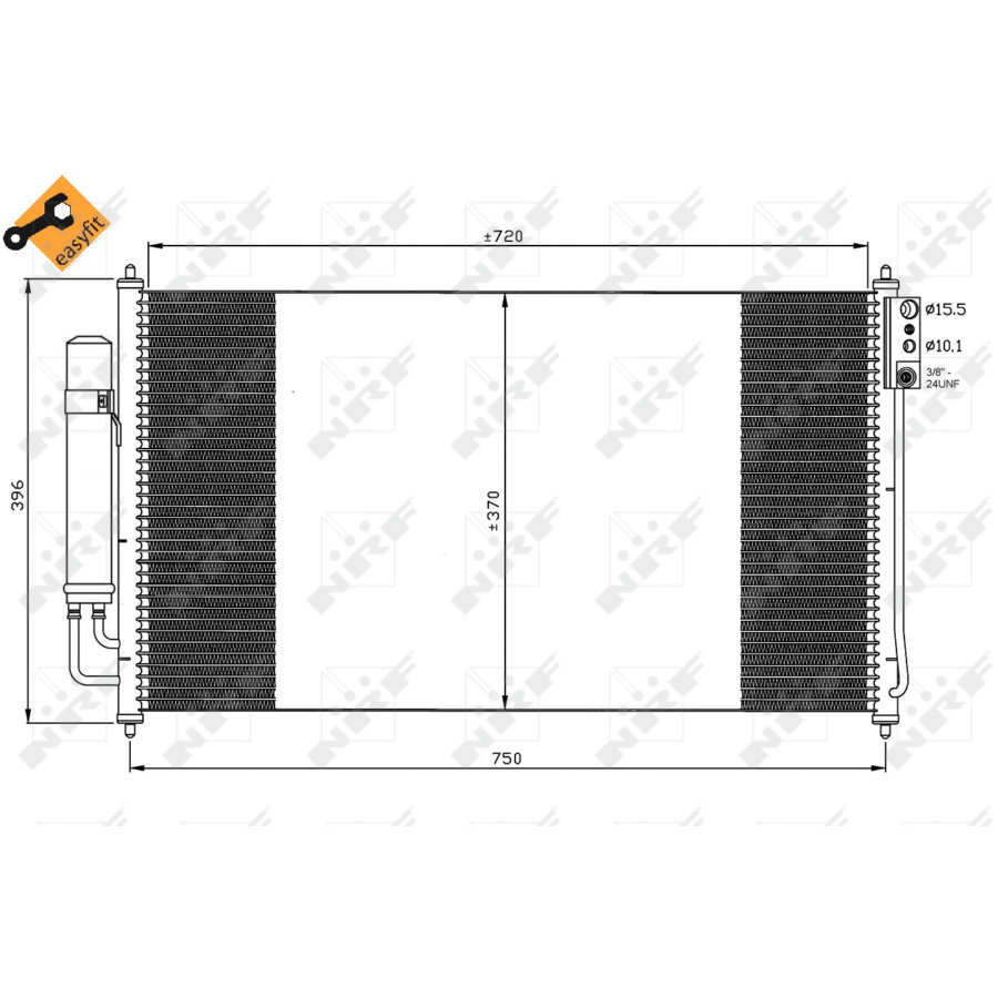 Condensatore NRF 35878 EASY FIT