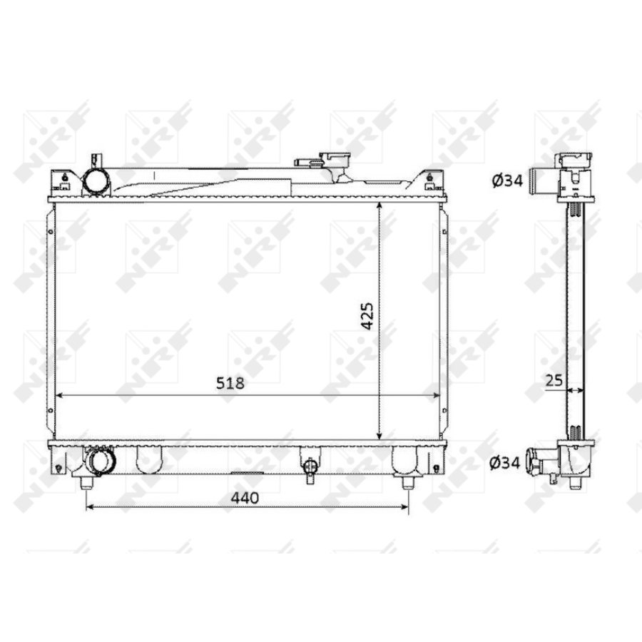 Radiatore NRF 53882
