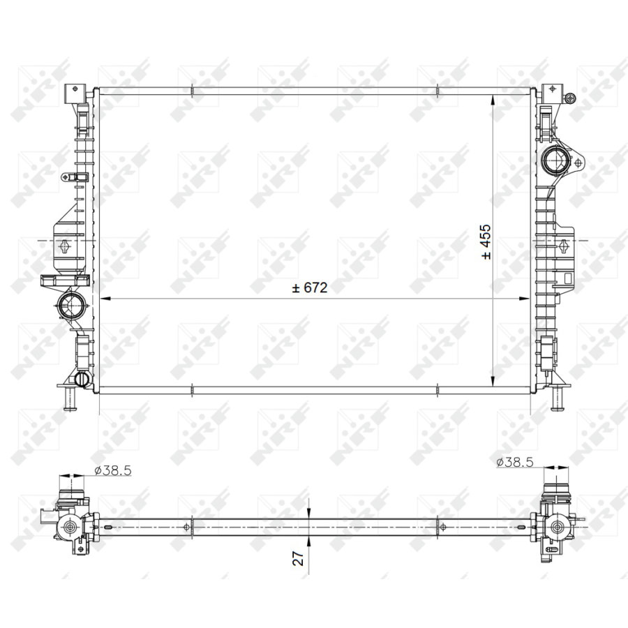 Radiatore NRF 53812 EASY FIT