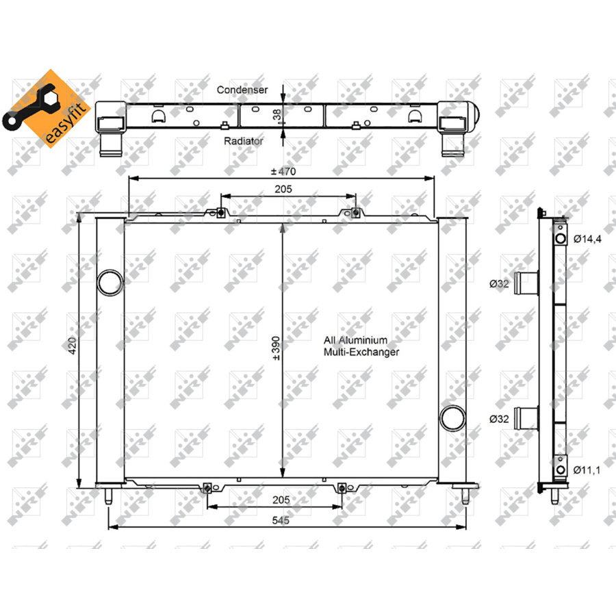 Condensatore NRF 35887 EASY FIT