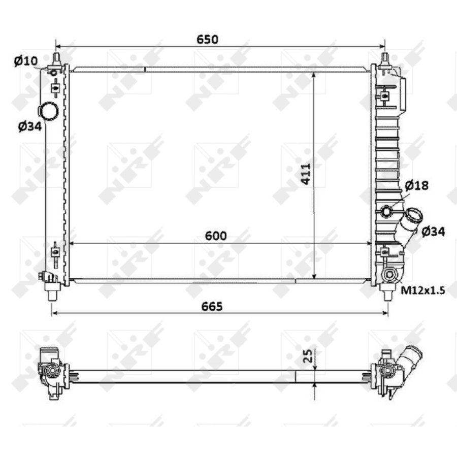Radiatore NRF 53903