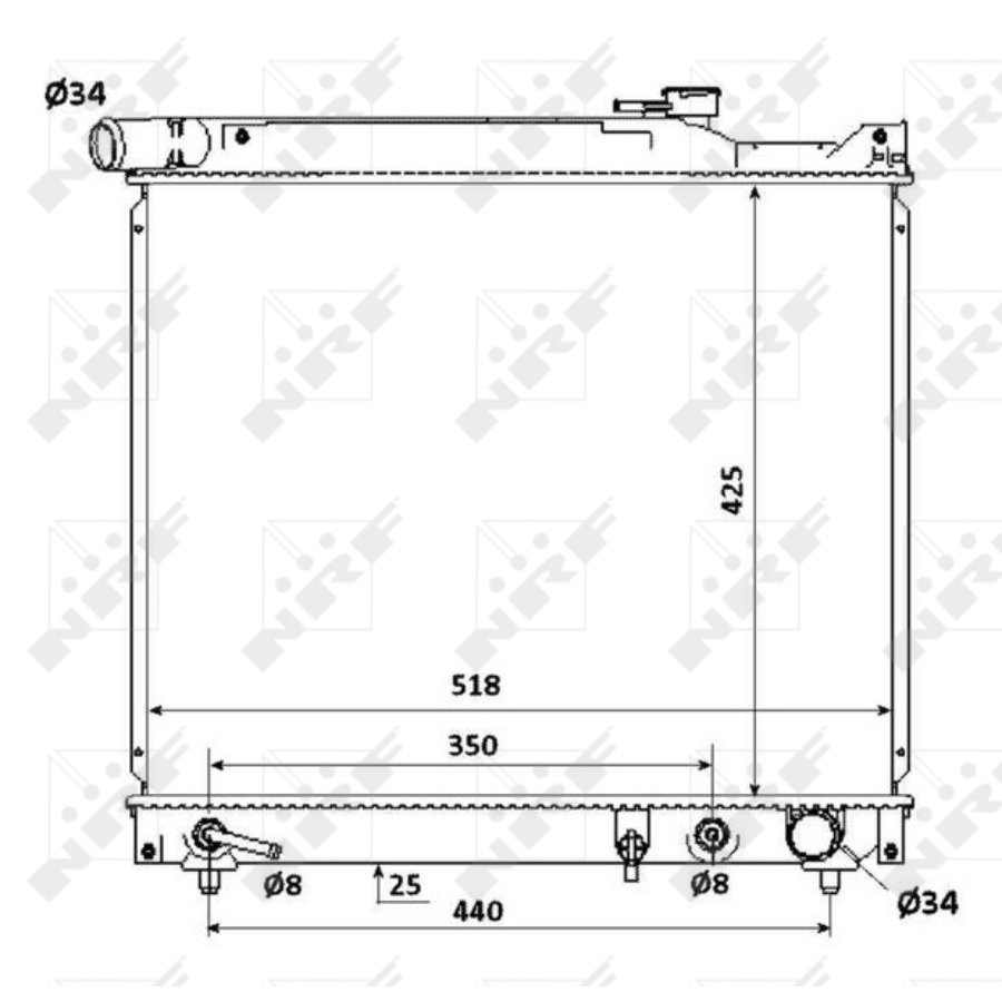 Radiatore NRF 53912