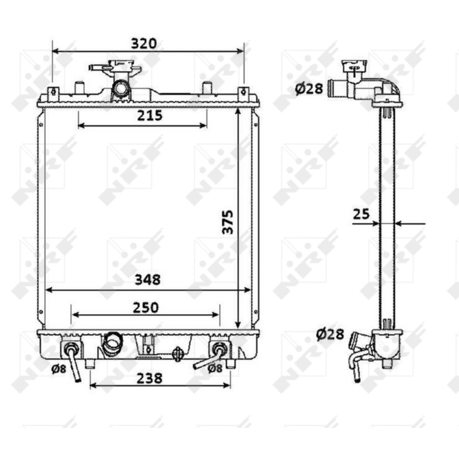 Radiatore NRF 53927