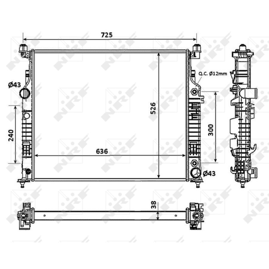 Radiatore NRF 53937