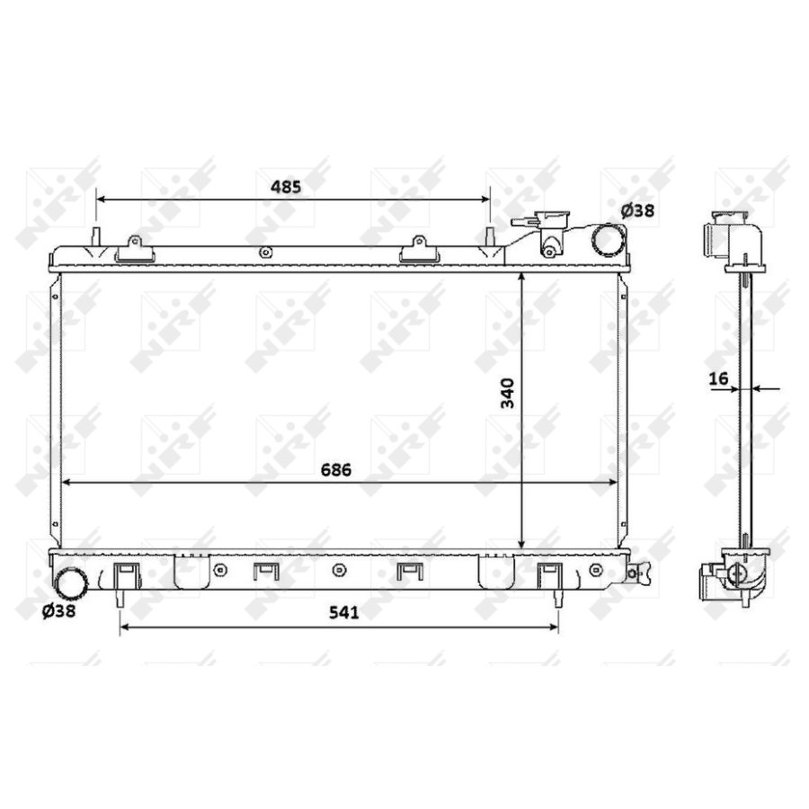 Radiatore NRF 53815