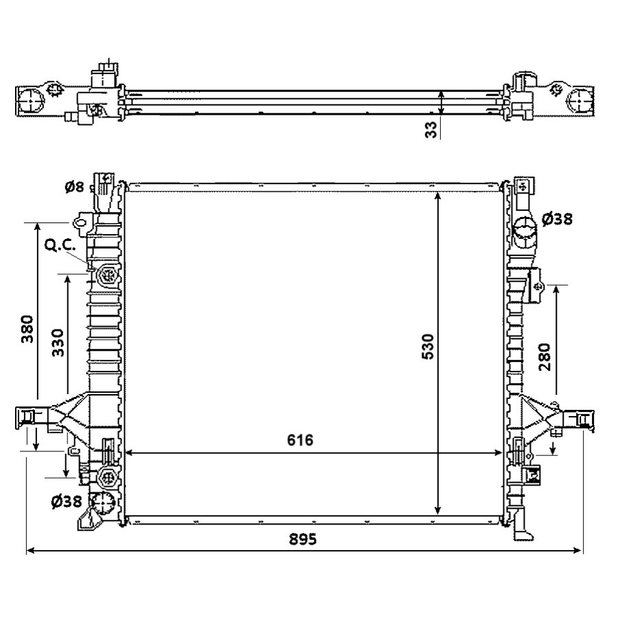 Radiatore NRF 58356
