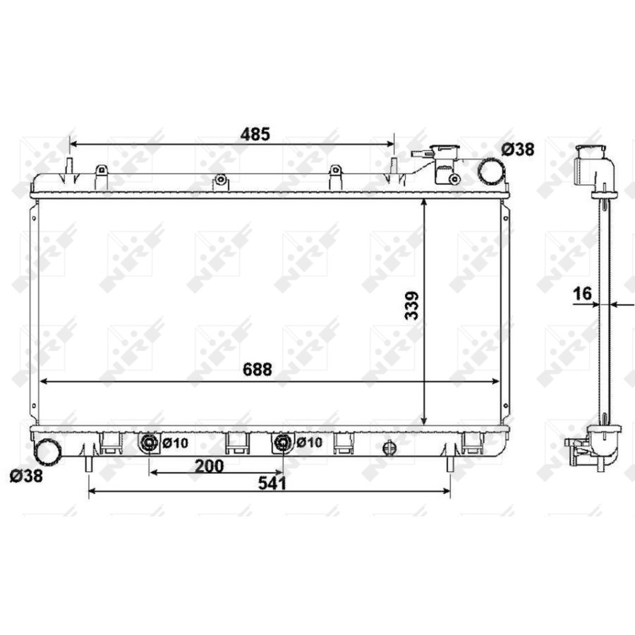 Radiatore NRF 58372